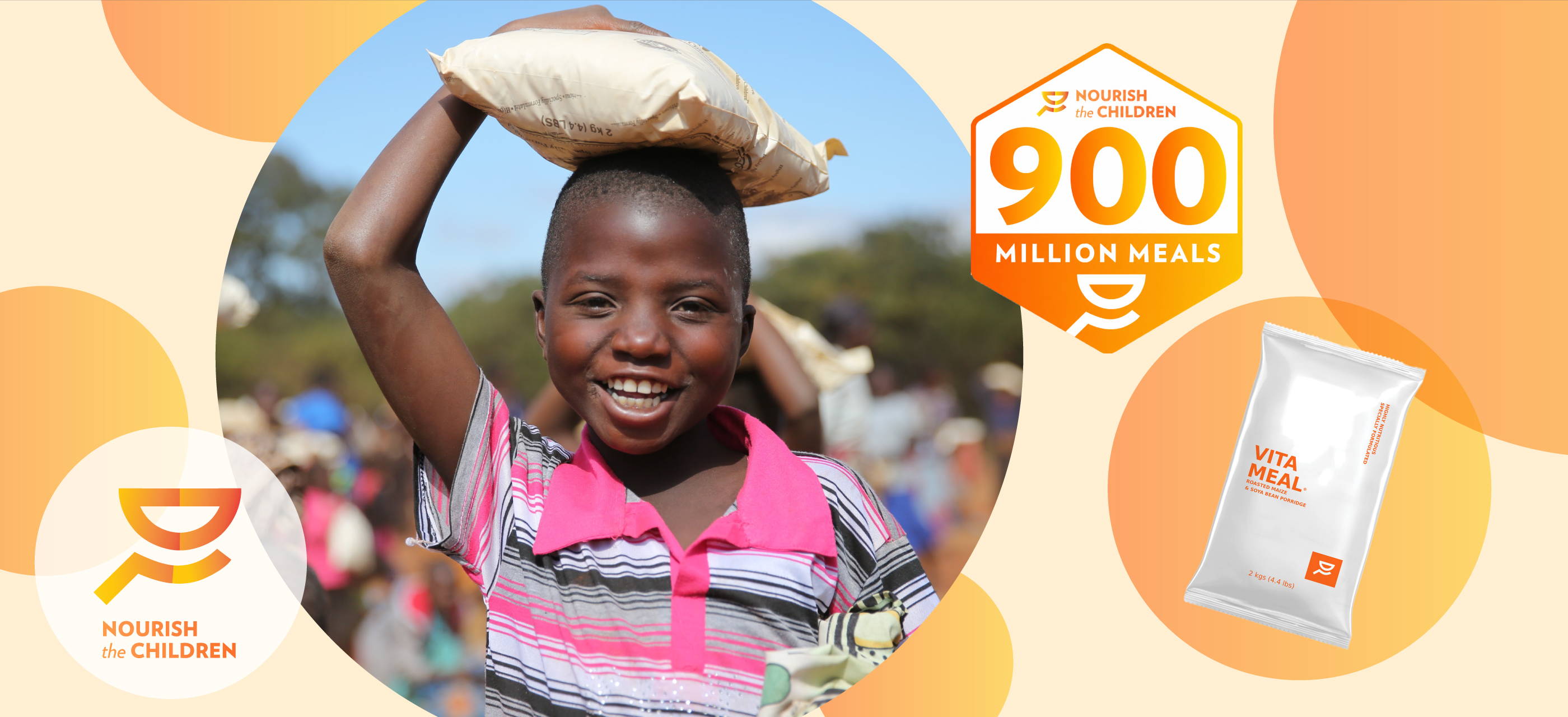 ビタミールの寄付が9億食を超えました！Nourish the Children – 900 Million Meals 