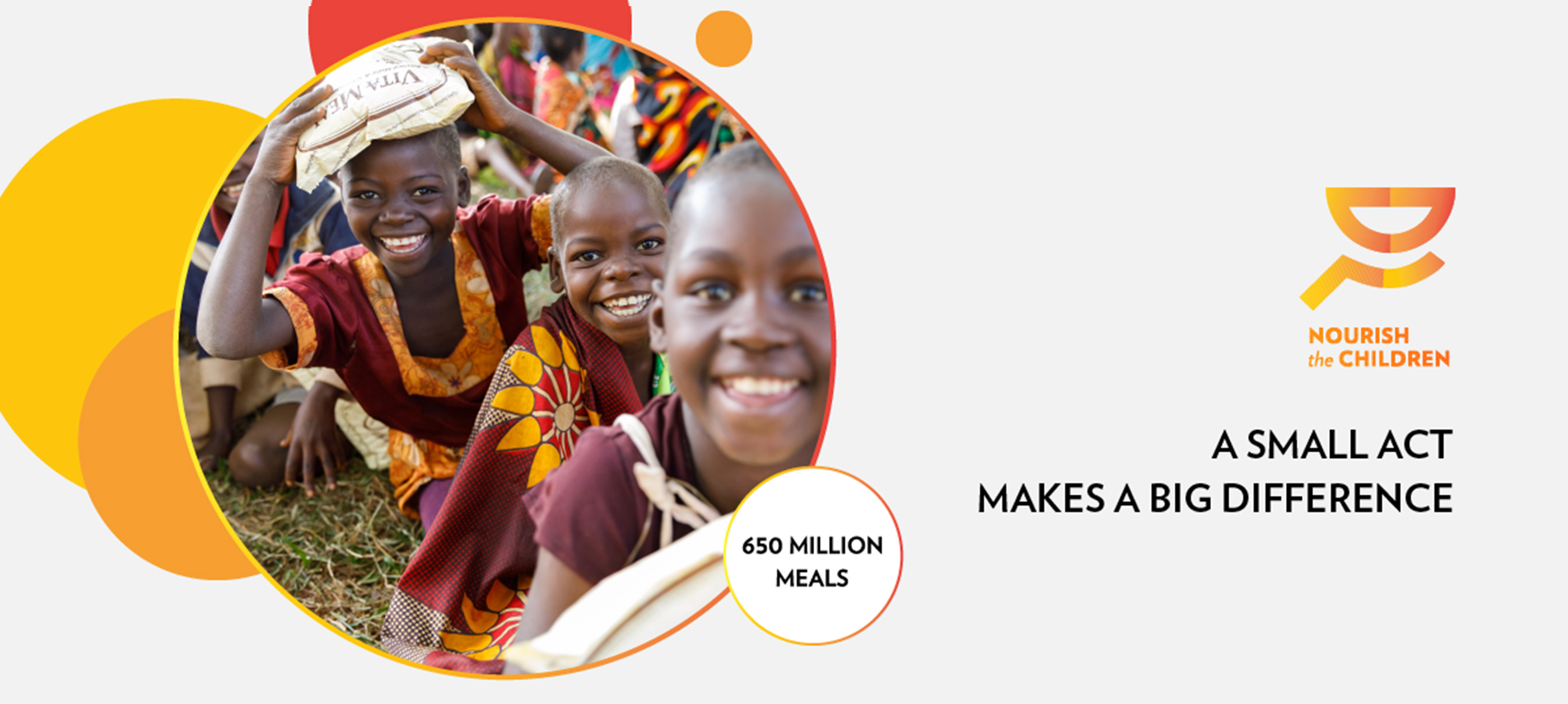 Nourish the Children – 650 Million Meals ビタミールの寄付が6億5,000万食を超えました！